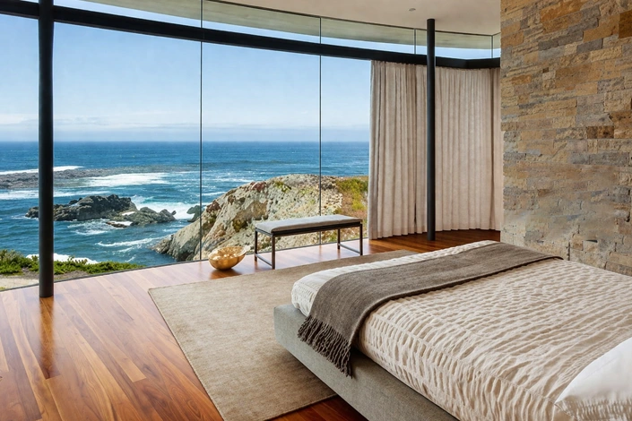 Airbnb beach view linen rentals for guest comfort, soft, fresh bedding and towels for a relaxing stay experience