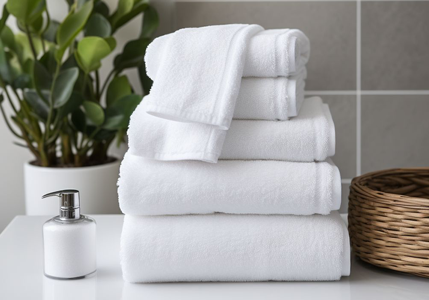 Skin friendly bath linens made from soft, clean premium fabric for a gentle and comfortable bathing experience