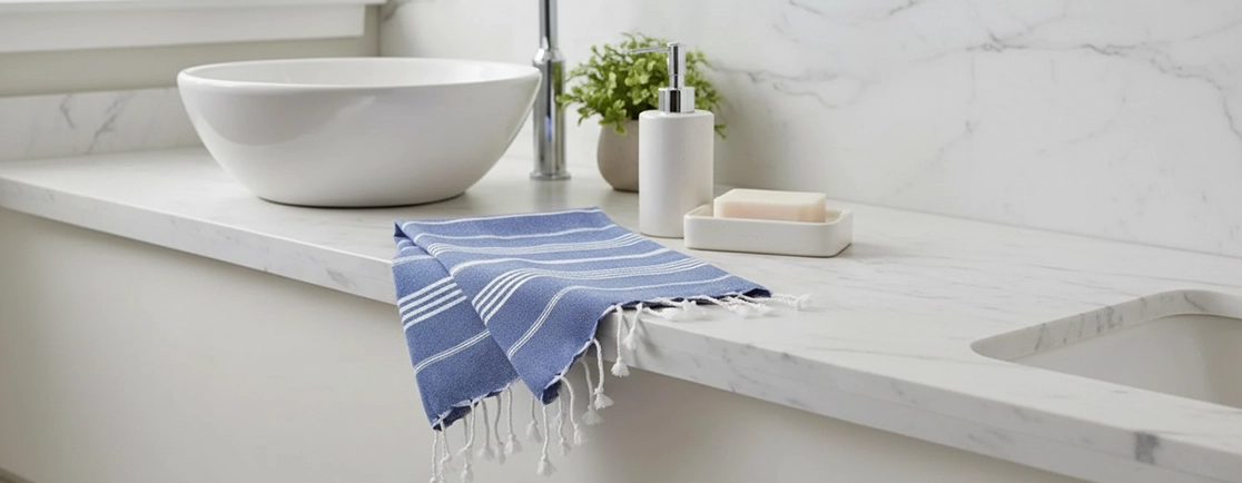 Fresh and hygienic kitchen linens provided for Manasquan NJ vacation rental properties