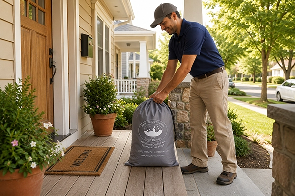Fresh bed linens delivered to Avalon vacation rental homes with reliable and professional service.